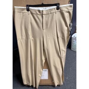 NWT Ladies Plus Future Collective Tan Dress Slacks - 3X